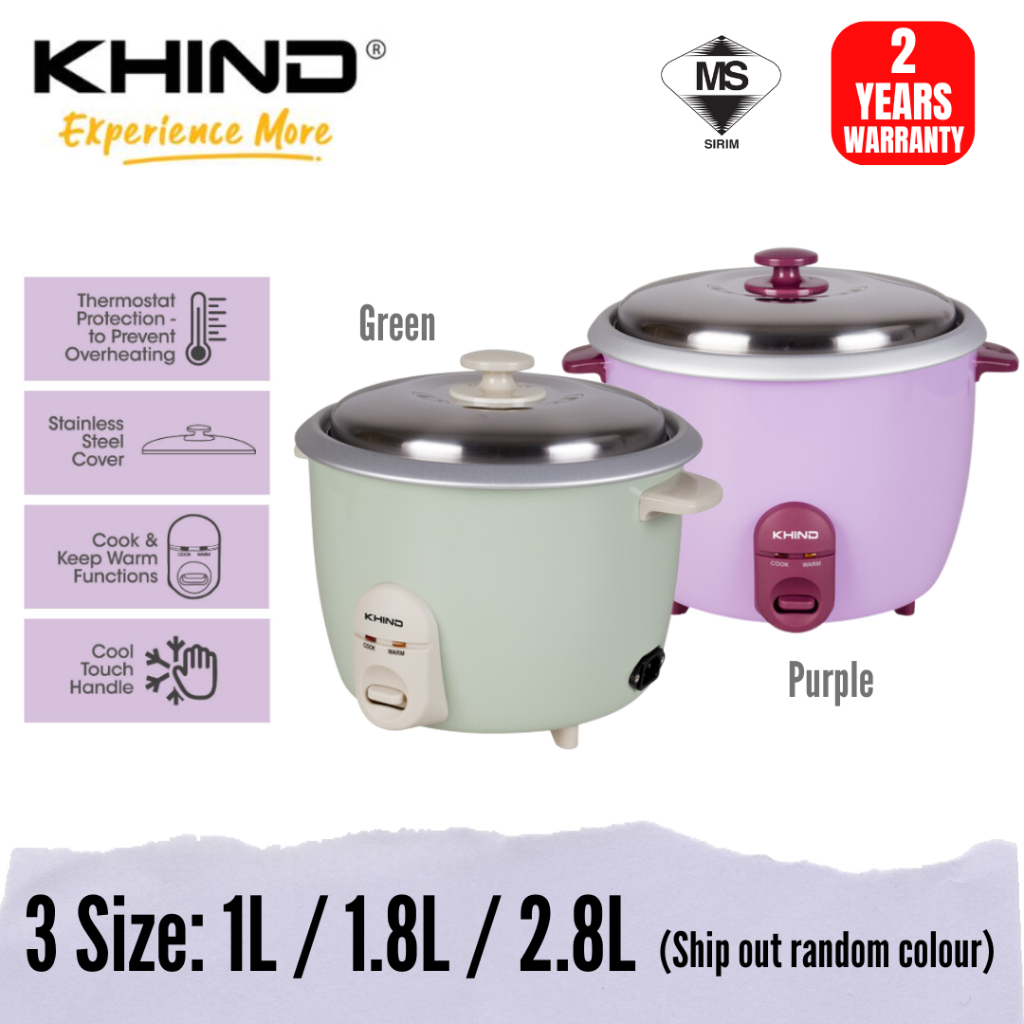 KHIND RICE COOKER (RC710/RC718/RC728) | PERIUK NASI KHIND | Shopee Malaysia