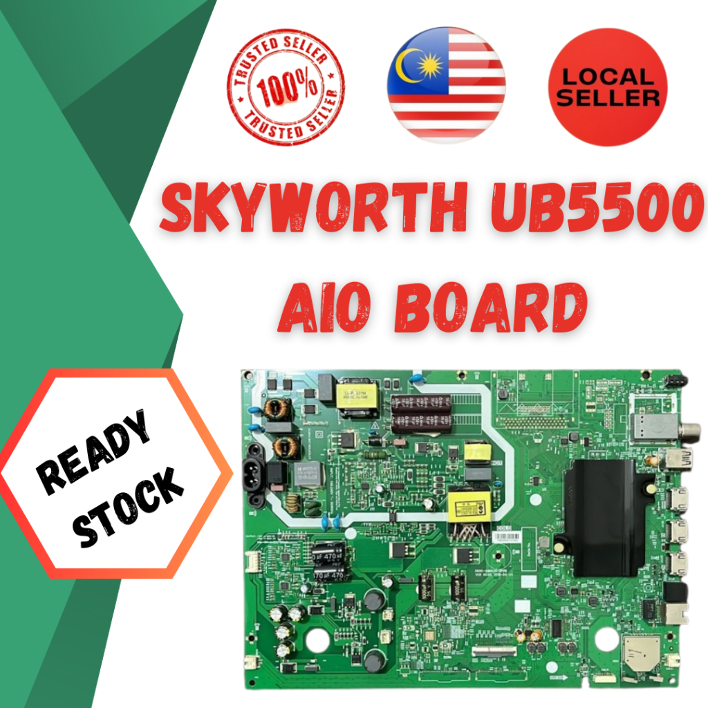 Skyworth UB5500 55UB5500 43UB5500 AIO Board Power board Mainboard Power Supply Board Ready Stock