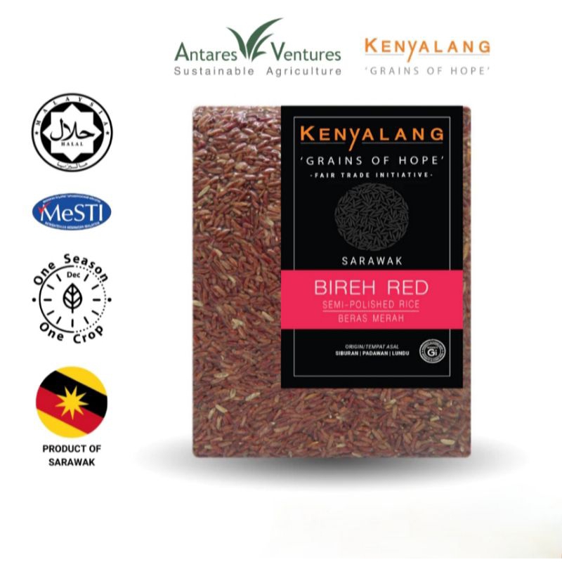 Kenyalang Sarawak Bireh Red Rice 1kg | Shopee Malaysia