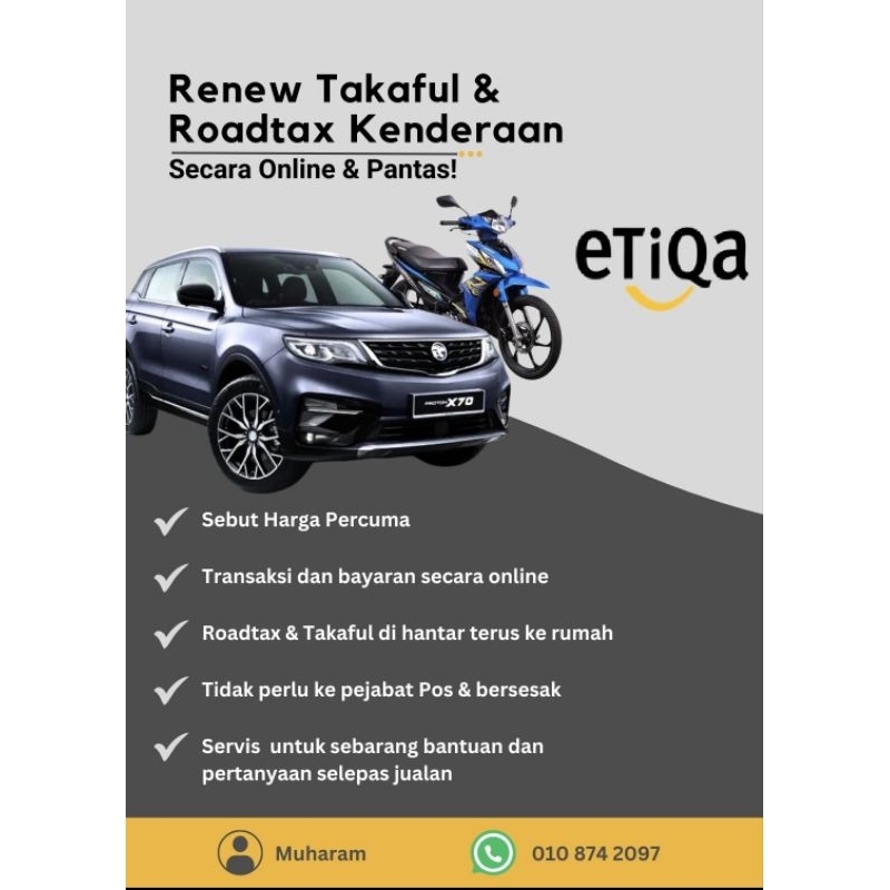 Takaful Kenderaan Etiqa | Shopee Malaysia