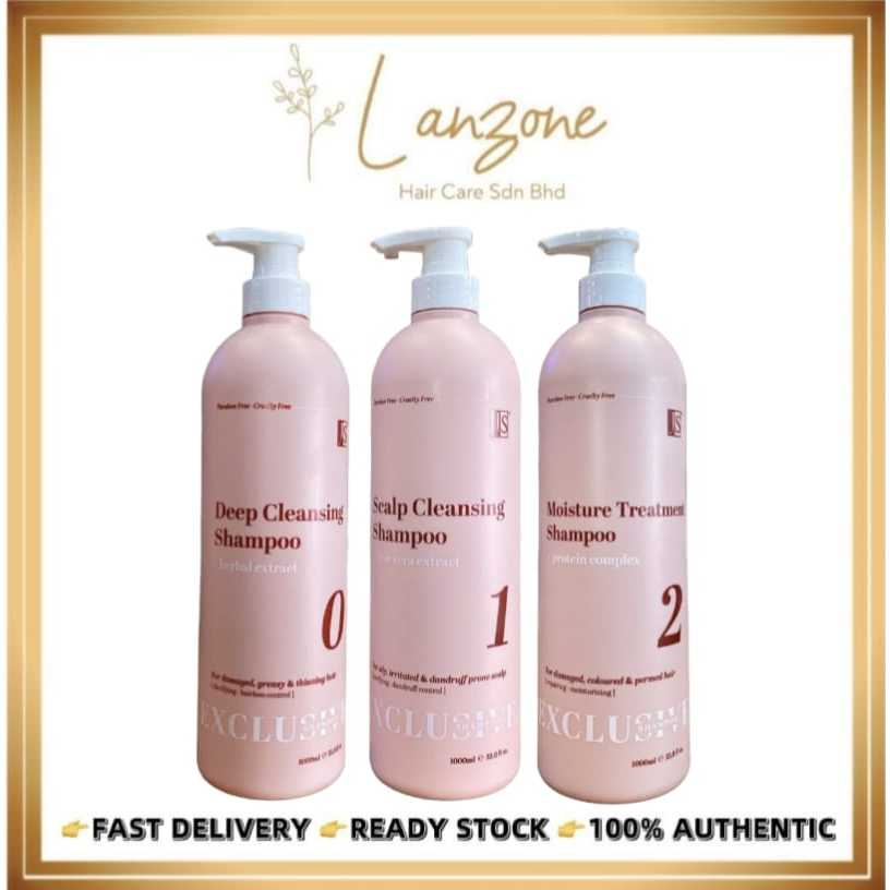 JS Exclusive Shampoo 320ml/1000ml RAMBUT GUGUR / RAMBUT MINYAK / LUMBUT ...