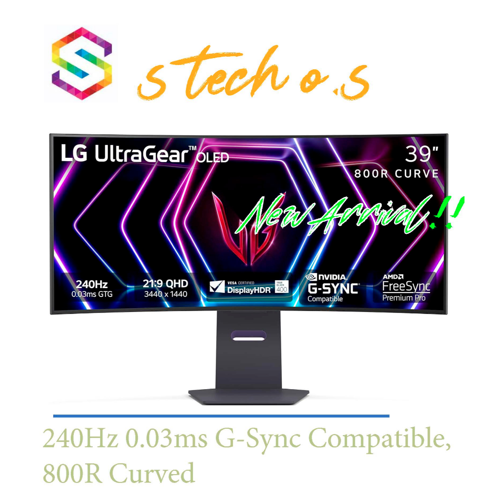 LG 39GS95QE 39inch Ultragear OLED Curved Gaming Monitor Shopee Malaysia