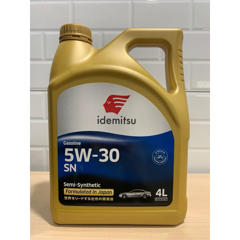 Idemitsu 5W-30 SN/GF Semi Synthetic 4L Gasoline Engine Oil 4 Litre ...