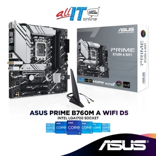 ASUS PRIME B760M-A WIFI D5 Wi-Fi 6 Micro ATX (mATX) Intel Motherboard | Intel LGA1700 Socket