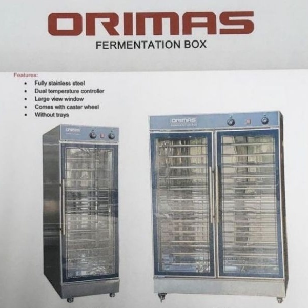 ORIMAS Stainless Steel Bread Fermenting Box Proofer Kabinet Fermentasi ...