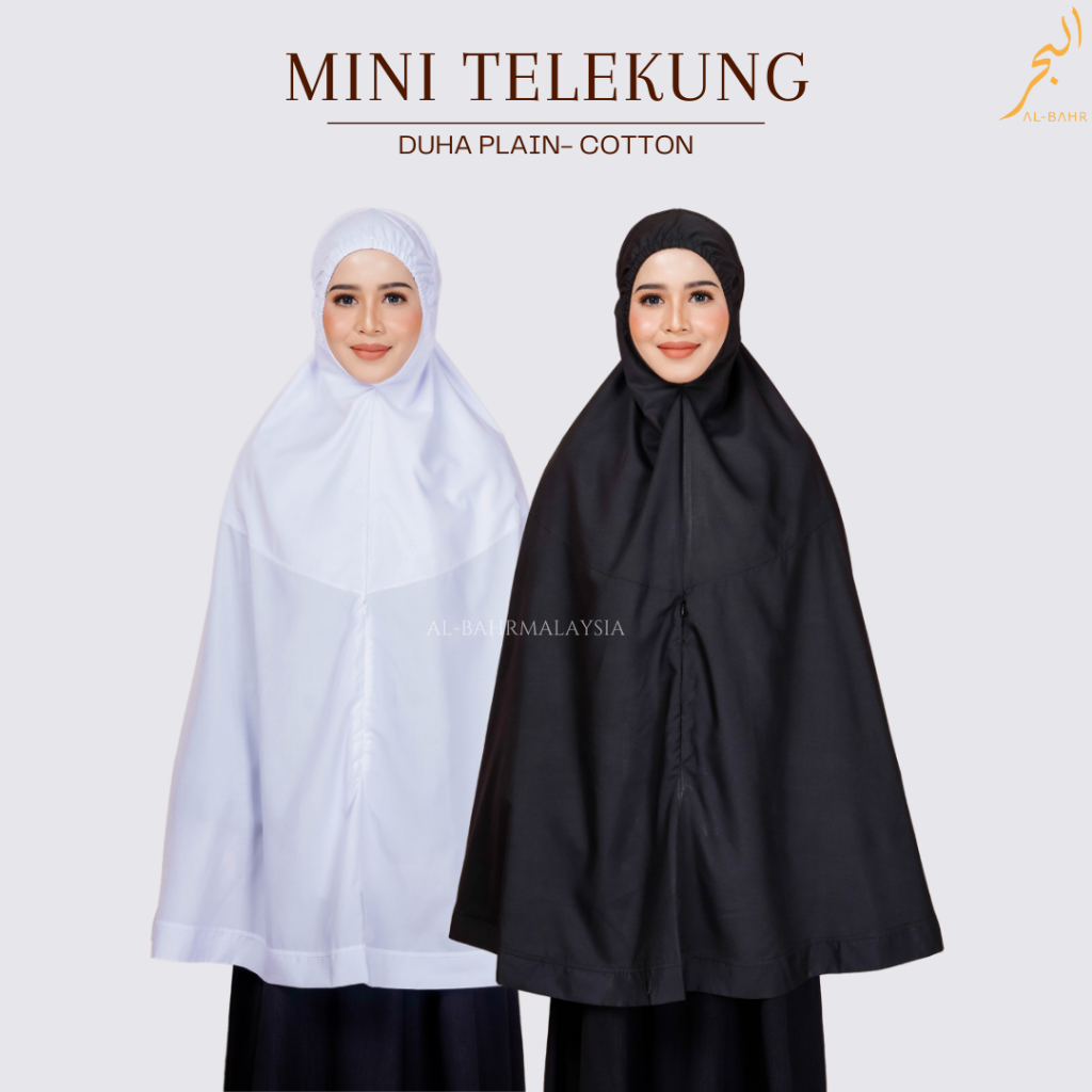 AL-BAHR Mini Telekung Cotton Plain Duha - Haji Umrah Albahr | Shopee ...