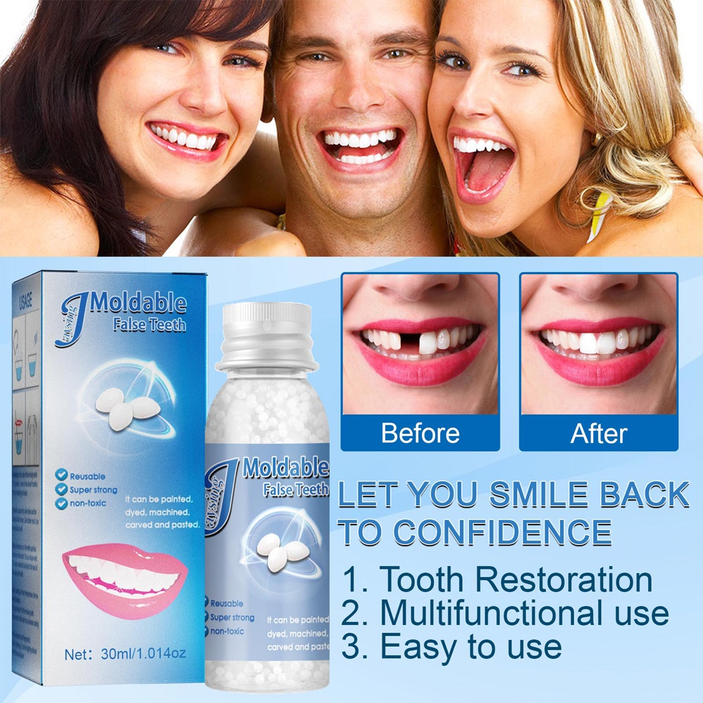 【READY STOCK】30g/50g Hailicare Diy Gigi Palsu Temporary Tooth Repair ...