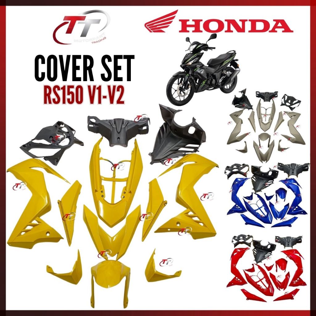 RS150 V1 V2 HONDA Cover Set Coverset Body Caver Complete Black Blue Red ...