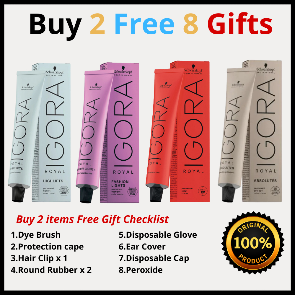 Schwarzkopf Professional Igora Royal Hair Dye Color Cream Krim Warna ...