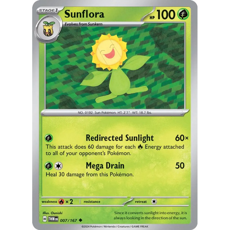 sunkern pokemon card value Pokemon TCG - Twilight Masquerade - #6 - Sunkern main image 1