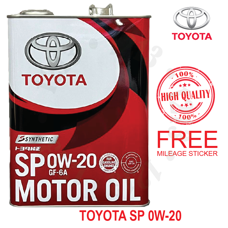 ORI JAPAN TOYOTA FULLY SYNTHETIC 0W20 4L ALPHARD VELLFIRE VIOS YARIS ...