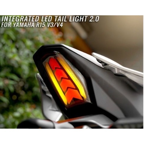 LAMPU BELAKANG YAMAHA R15 R15M RGB LED TAIL LAMP 20LIGHTING MODE WITH ...
