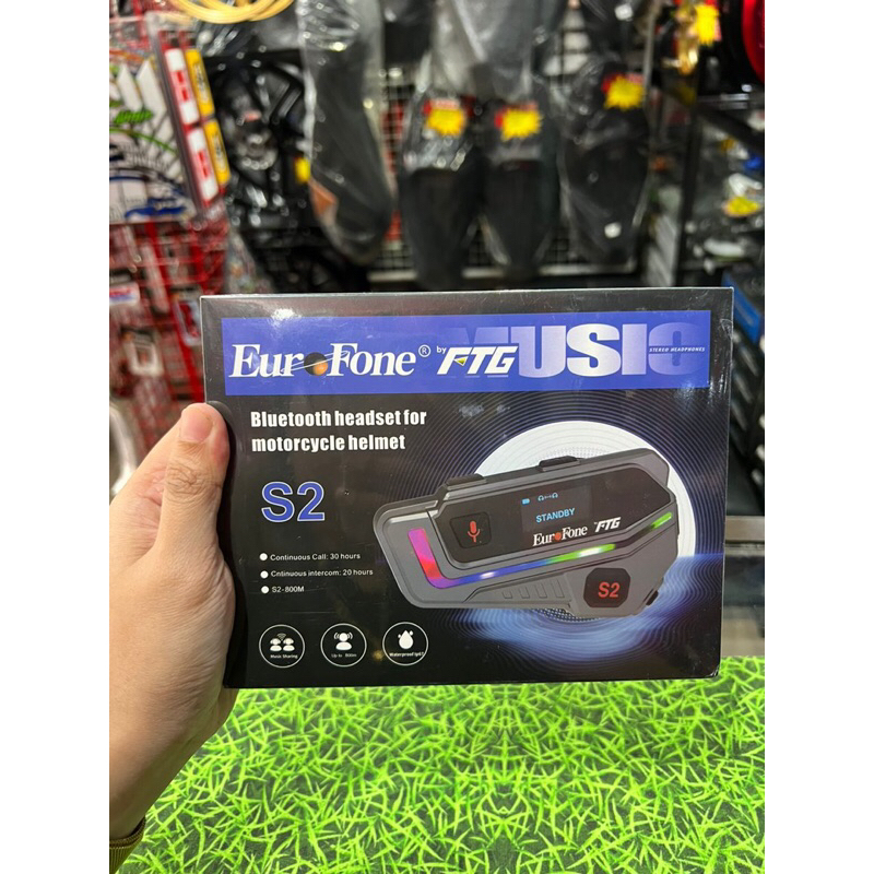 NEW MODEL EUROFONE S2 Helmet Bluetooth intercom | Shopee Malaysia