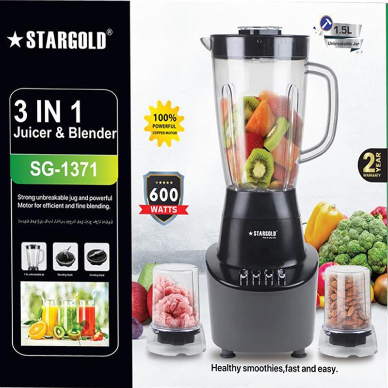 Premium Quality Mixer Blender SG1371 3in1 SG1320 2 in1