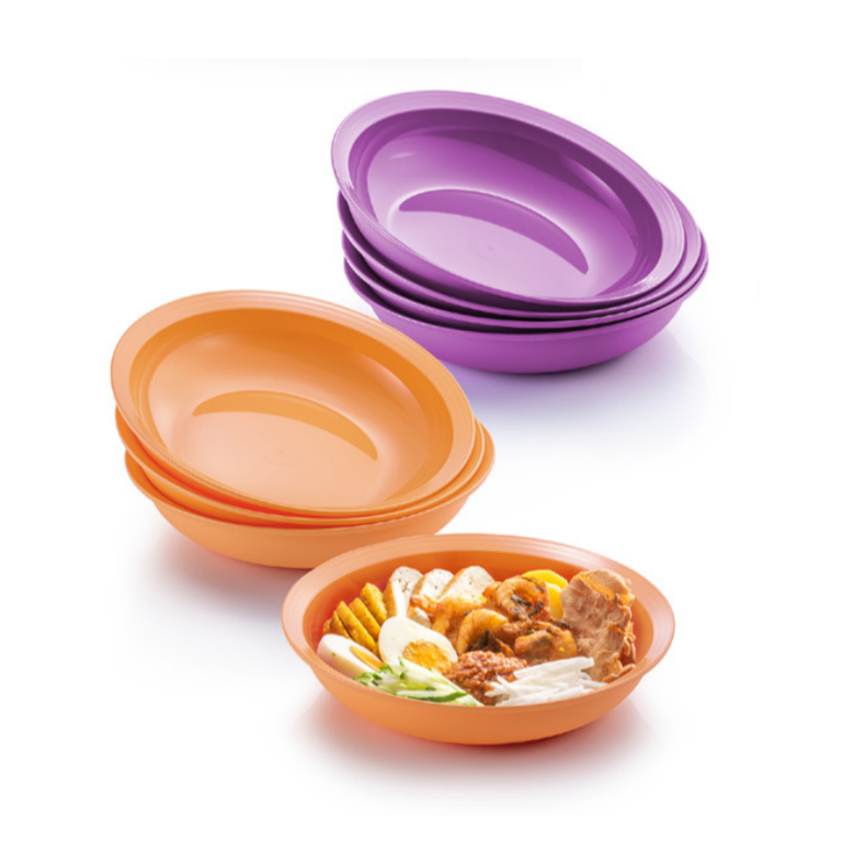 Tupperware Plate O Bowl (4) 700ml / 400ml | Shopee Malaysia