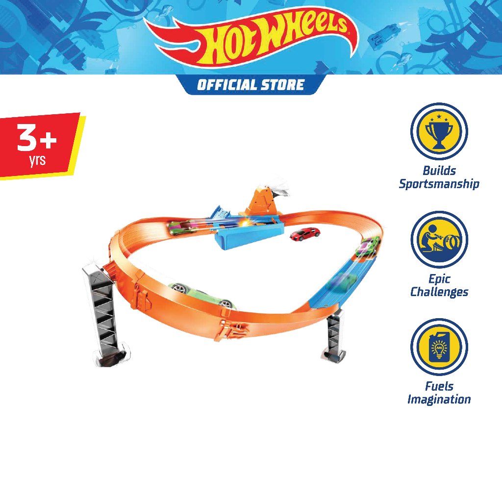 Hot Wheels Action Rapid Raceway Champion Track Set Gbf81 Shopee Malaysia 6000