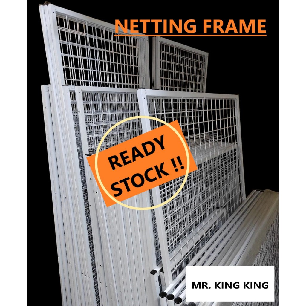 Netting Frame Display Rack Rak Jaring Besi Multifunctional Iron Grid White Shopee Malaysia 7640