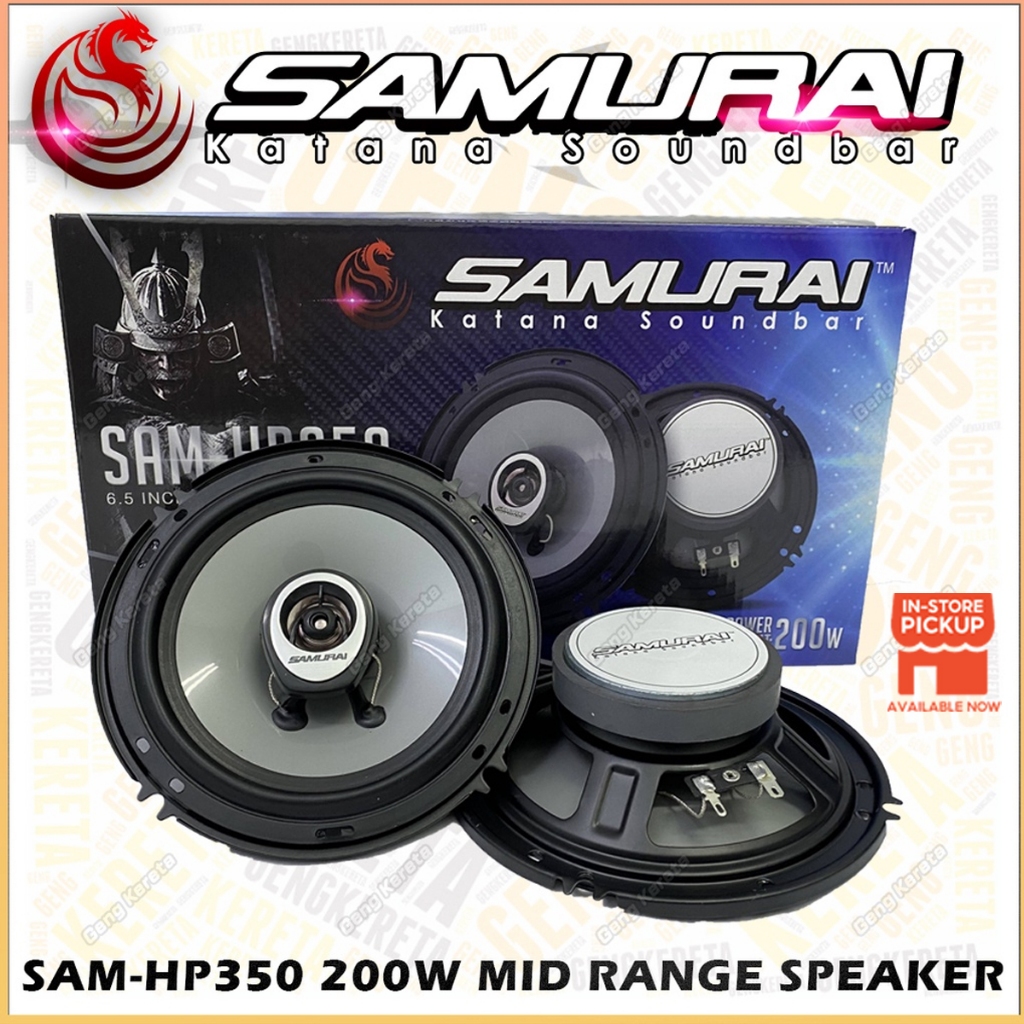 SamuraiKatana Soundbar SAM-HP650 6.5 Inch Mid Range Bass Speaker 200W ...