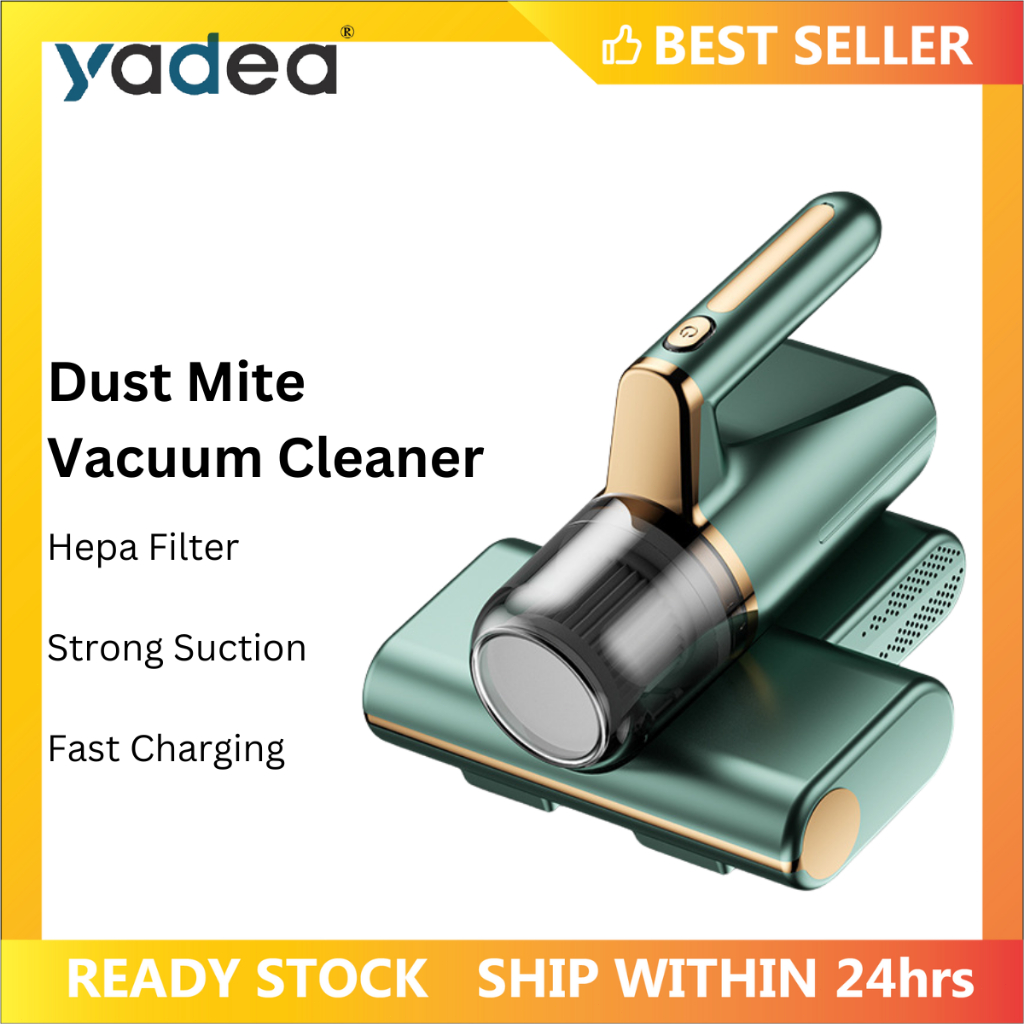 YUFAC Milbensauger Für Matratzen, 16Kpa Matratzenreiniger Bettstaubsauger Mit Uv Licht Hepa Filter Heissluftfunktion Staubmilben Sensor Ultraschall