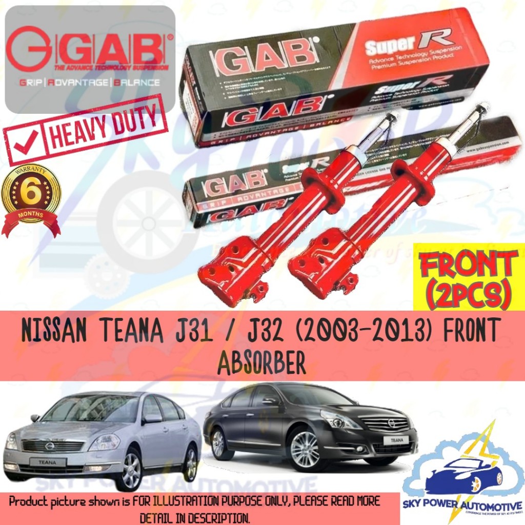 NISSAN TEANA J31 J32 (2003-2013) GAB SUPER R SPORT PREMIUM HEAVY DUTY ...