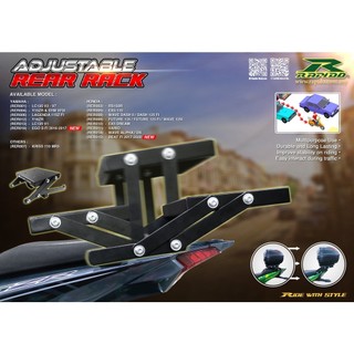 RACK LIPAT MONORACK ADJUSTABLE LC135 Y15 Y16 LAGENDA EGO RS150 RSX ...