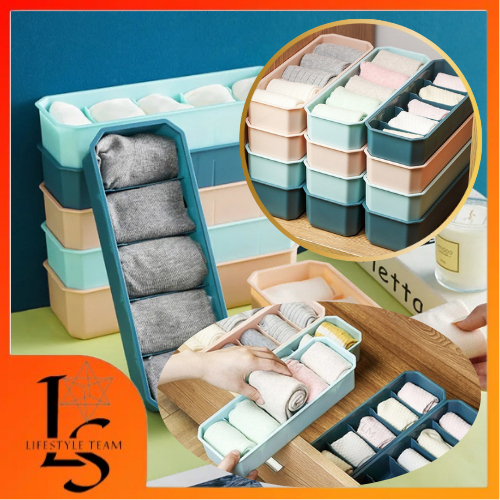 LIFESTYLE Household Underwear Storage Box, Bra, Panties & Sock ...