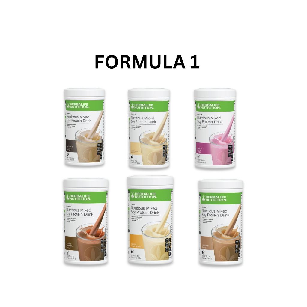 100 Original Herbalife Formula 1 F1 Nutritious Mixed Soy Protein Drink Shopee Malaysia