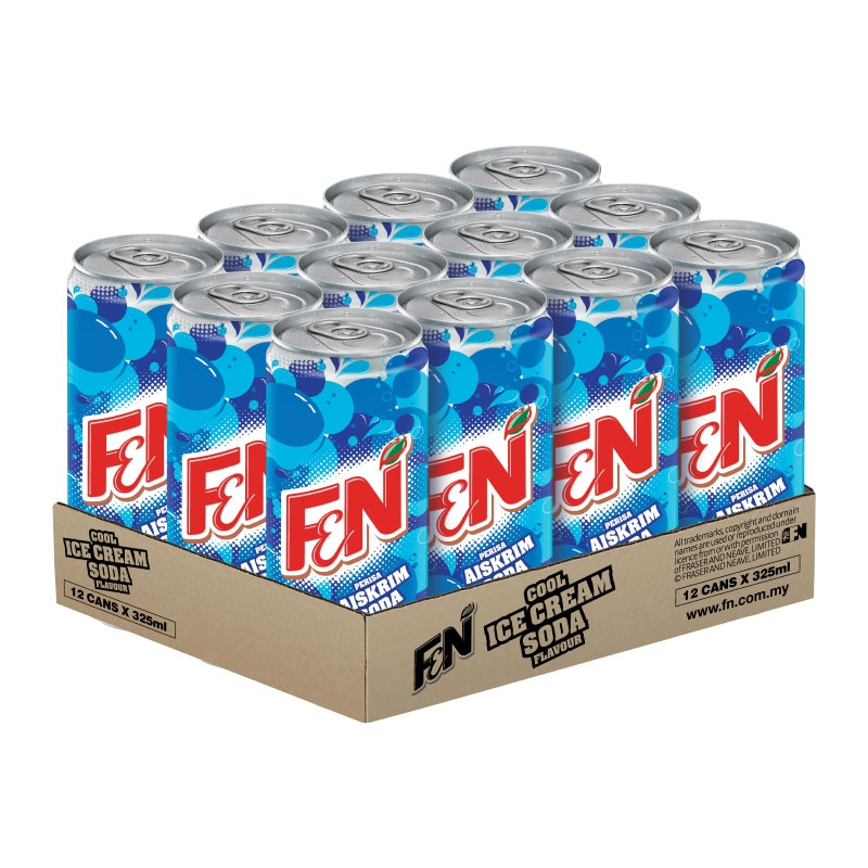 F&N FUN FLAVOURS ICE CREAM SODA 325ML X 12 CANS (1 CARTON) | Shopee ...