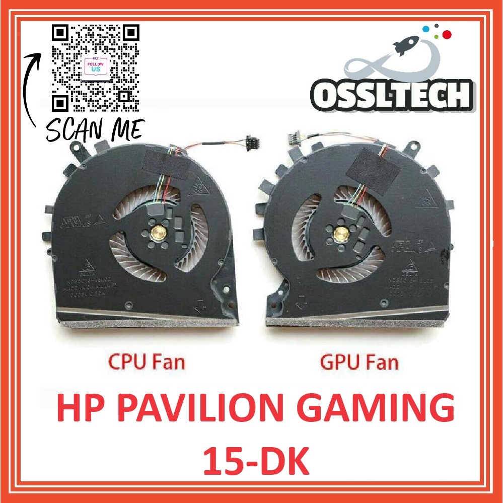 Ventilateurs CPU & GPU Pour HP Pavilion Gaming 15-DK0009NL - Neufs, Garantie 1 An