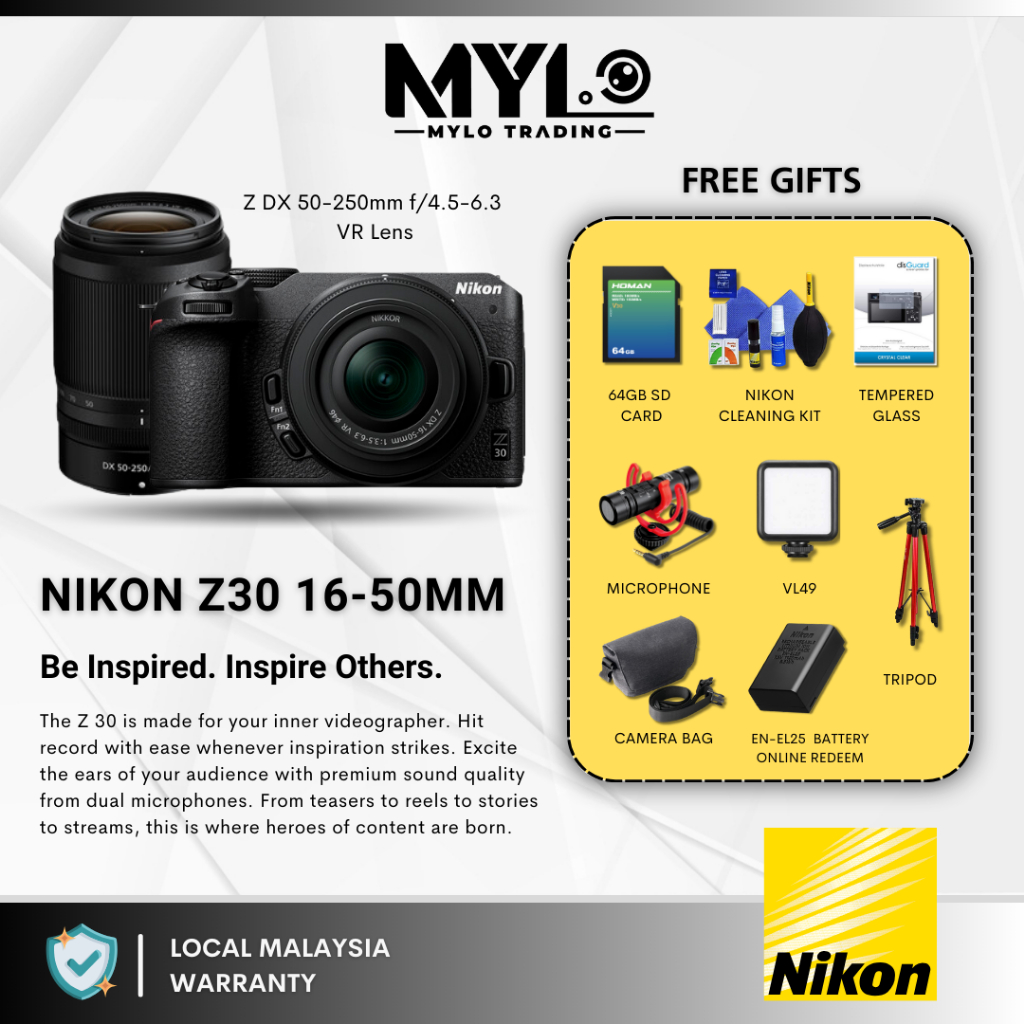 ニコン Z30 DX 16-50 ＋ DX 50-250 Kit（Ready Stock) - Nikon Z30 
