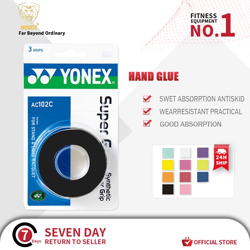 24SHIP Yonex Super Synthetic Over Grip AC102C untuk raket panjang ...