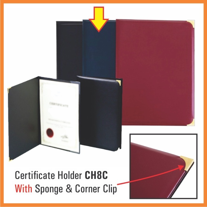 [ 50PCS ] + PRINTING A4 Certificate Holder Hard Cover with Gold Border ...