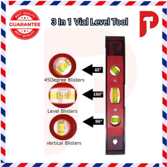 9” Mini Magnetic Spirit Level 🔥 Ready Stocks 🔥 Water Level Ruler ...