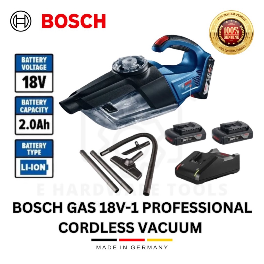 BOSCH GAS 18V-1 Professional Cordless Vacuum | Shopee Malaysia
