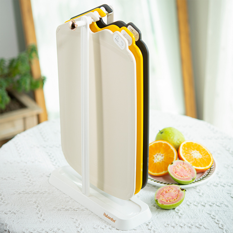 Non-Slip Chopping Block 3-Piece Set Kitchen Chopping Board Plastic ...