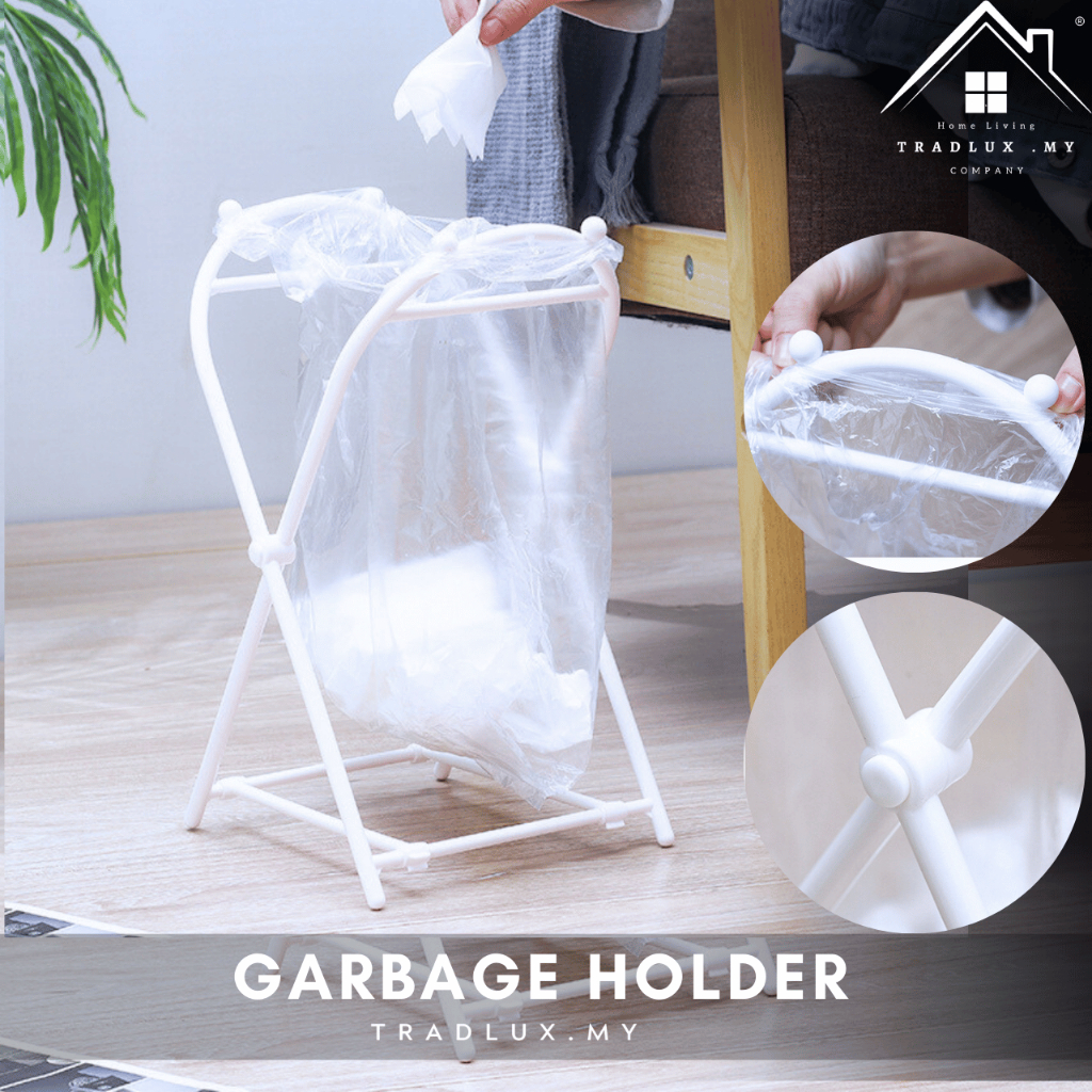 Tradlux X-type Folding Trash Can Plastic Trash Bag Holder Garbage Bag ...
