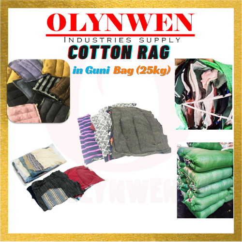 COTTON RAG / MIXED COTTON RAG / KAIN BURUK JAHIT (20KG/bag) | Shopee ...
