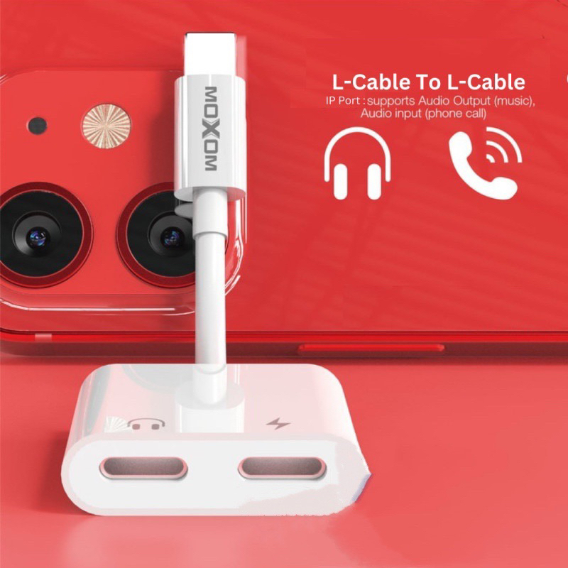 🇲🇾*Ready Stock*💯% Original MOXOM Audio Adapter MX-AX18 Earphone Adapter ...