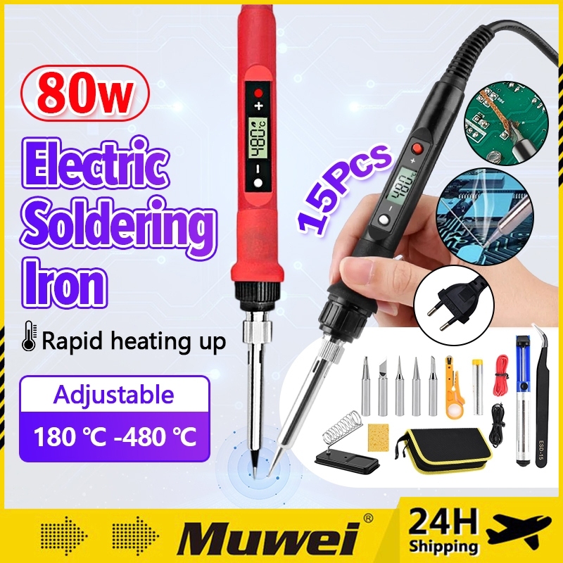 60W Electric Soldering Iron Kit - Adjustable Temperature Welding Tool 5 768x768