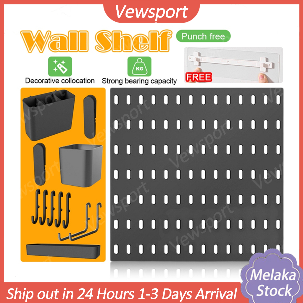 💡Pegboard Organizer Wall Display Board Rack Wall Shelf Accessories ...