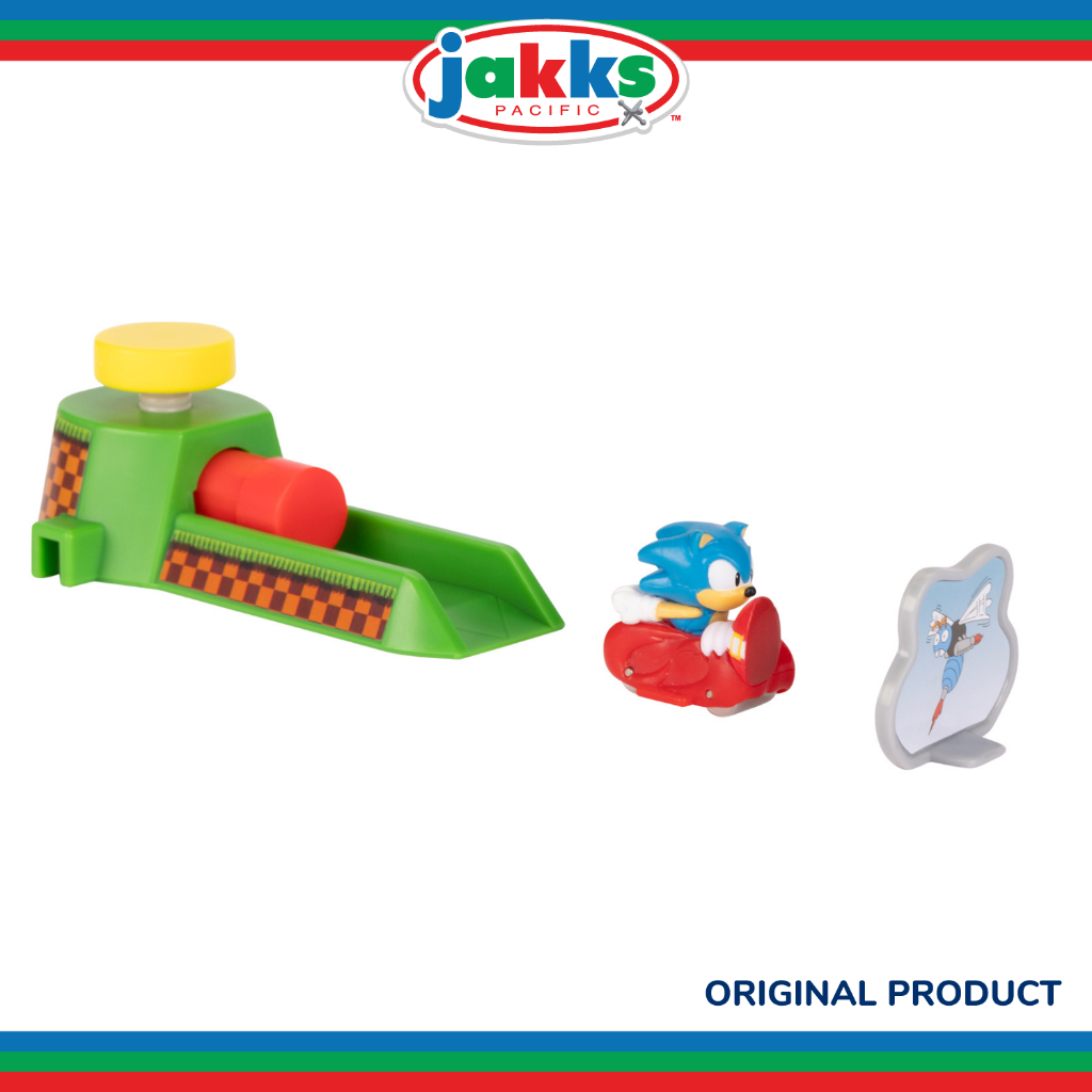 Sonic The Hedgehog 1.2 Inch Racing Kart- Sonic & Tails & Amy by Jakks ...