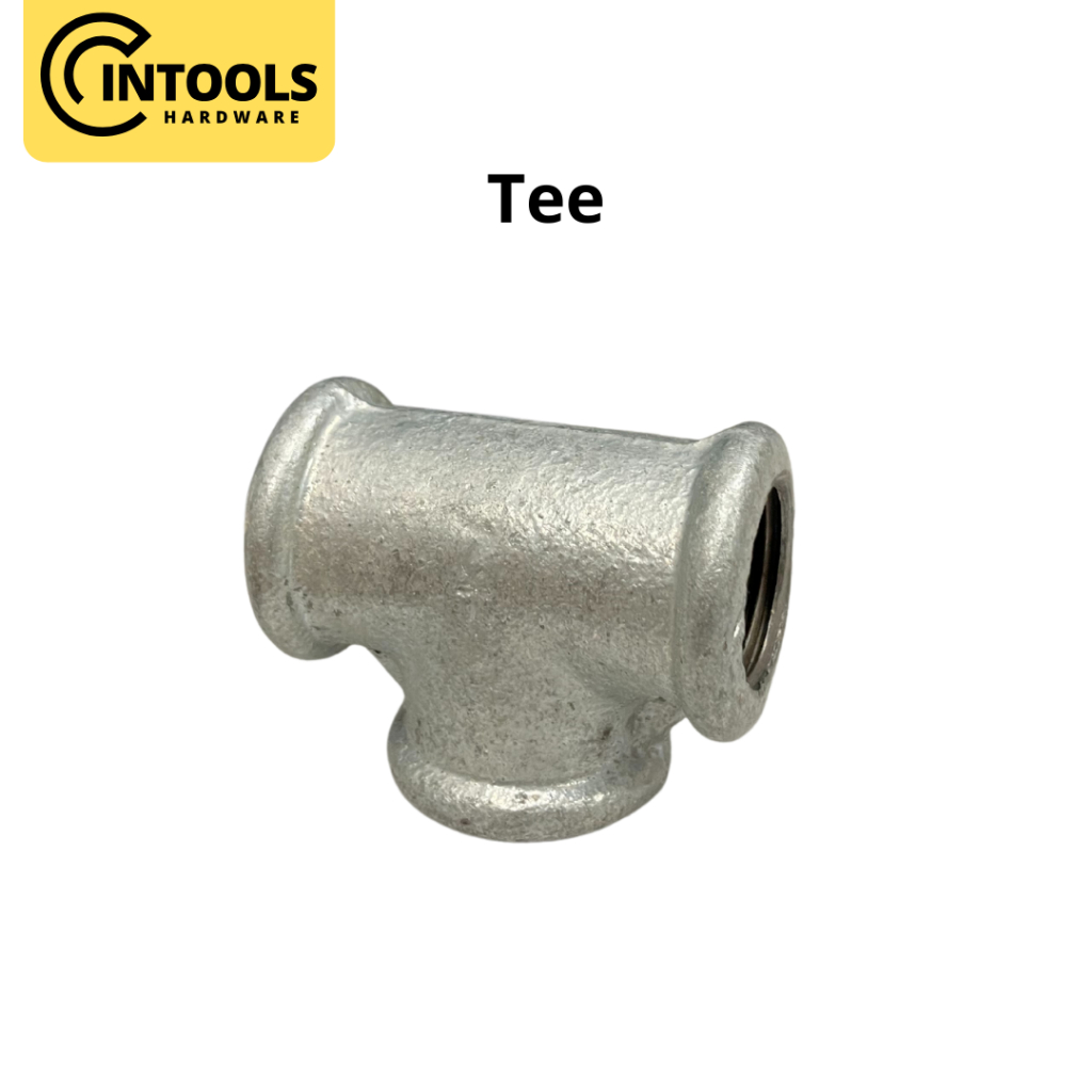 3 INCH GALVANIZED IRON GI Pipe Fittings Besi Elbow Socket Tee Nipple ...