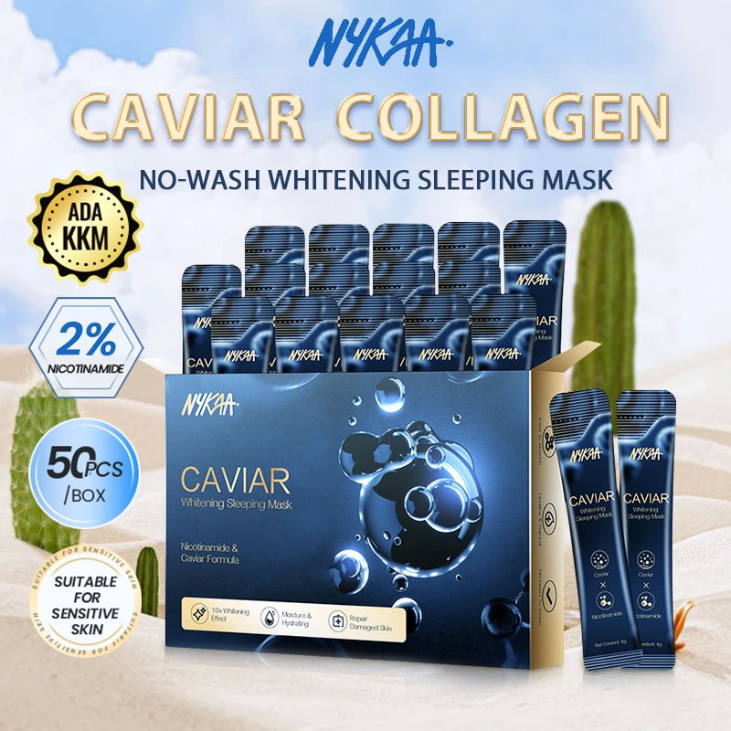 【KKM Certified】Nykaa Korean Collagen Sleeping Mask Skin Brighten Facial ...