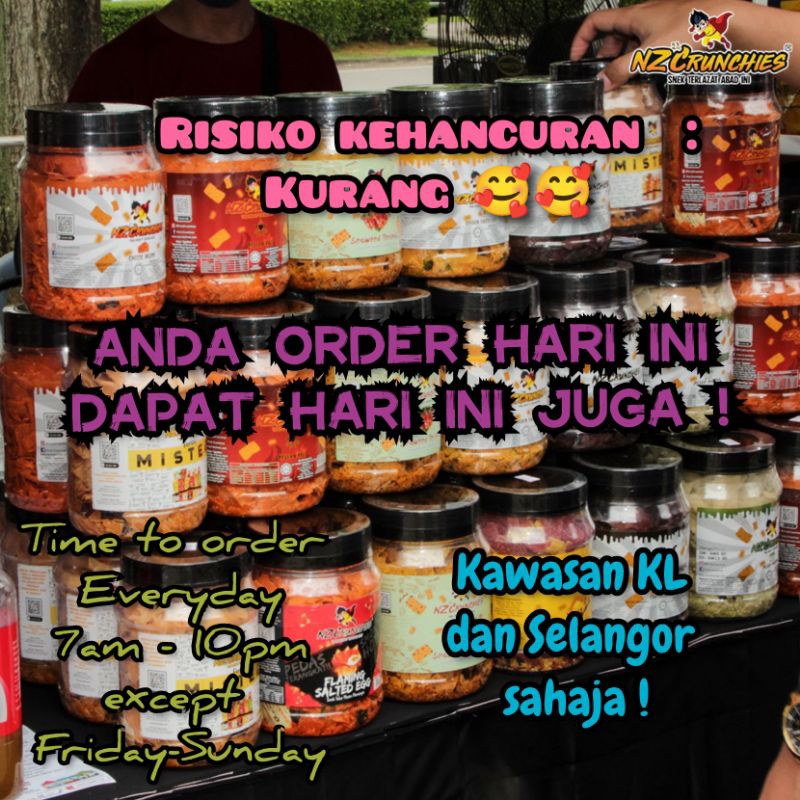 NZ Crunchies Kerepek Popia Viral 200gm Botol Halal READY STOCK | Shopee ...