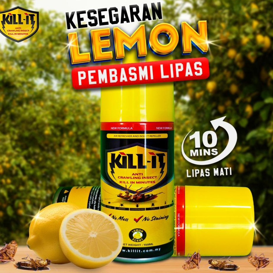 [PROMO] Kill It Spray Lipas Kereta Spray Lipas Dalam Kereta Ubat Lipas ...