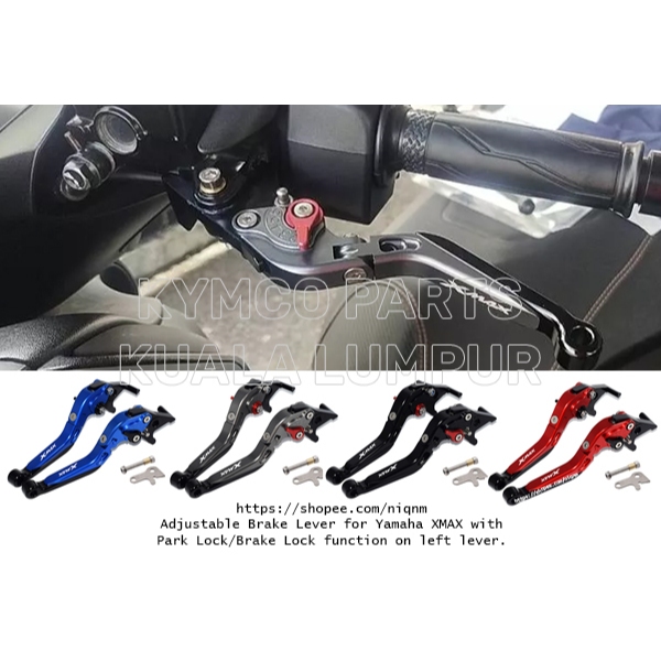 XMAX Adjustable Foldable Extendable Brake Lever with Park Function for ...