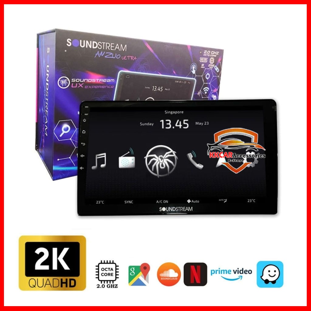 Soundstream Anzuo Ultra Series 8+256GB 9inch /10inch 2K QLED Android ...