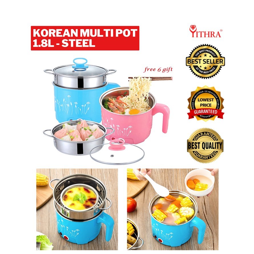 [ READY STOCK ] KOREAN MULTI POT 1.8L - STEEL | Shopee Malaysia