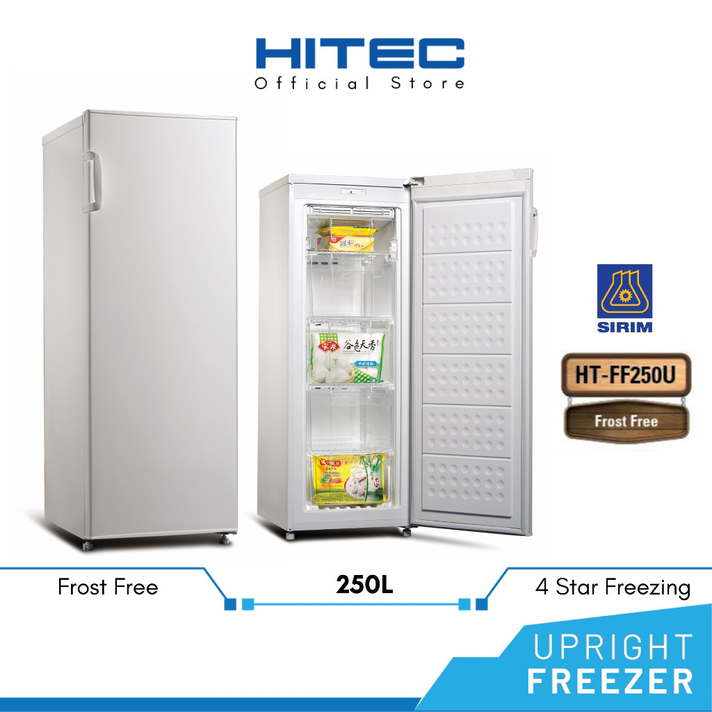 Hitec Frost Free Upright Freezer (250L) HTFF250U Shopee Malaysia