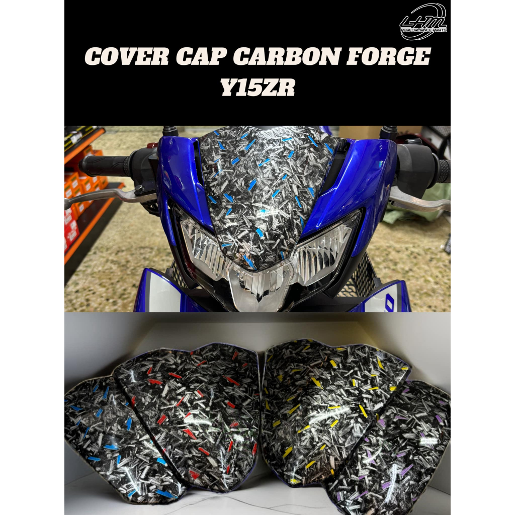 COVER CAP Y15ZR V2 CARBON FORGE COLOUR LIMITED EDITION NEW DESIGN ...